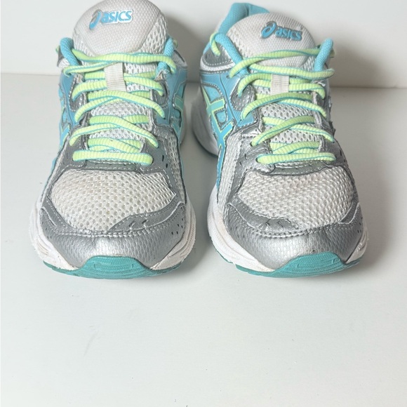 ASICS Women's Sneakers - Silver and Aqua - Picture 2 of 9
